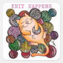 Search for cat knitting stickers Yarn