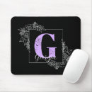 Search for g monograms mousepads Floral