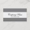 Recherche de motif rayé noir blanc cartes visite Professionnel