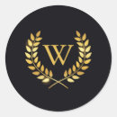 Search for gold laurel wreath stickers Black