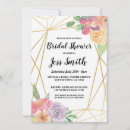 Recherche de gold frame bridal shower invitations Floral