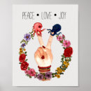 Search for love joy peace posters Watercolor