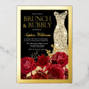 Search for red black bridal shower invitations Roses