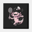 Search for old playing magnets Badminton player