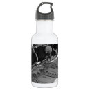 Search for music water bottles Black and white