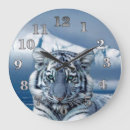 Recherche de tigre blanc horloges Animaux sauvages