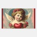 Recherche de vintage valentine autocollants Coeur rouge