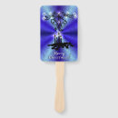 Search for christmas hand fans Rainbow