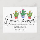 Recherche de cactus faire part déménagement Mignon cactus aquarelle