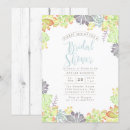 Recherche de succulent bridal shower invitations Bohème
