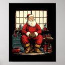 Search for santa workshop art Retro