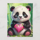 Recherche de panda kawaii cartes postales Mignon