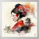 Recherche de portrait de geisha posters Asiatique