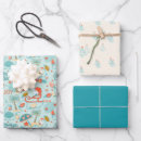 Search for orange christmas wrapping paper Santa