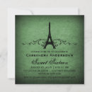 Search for green sweet 16 invitations Vintage