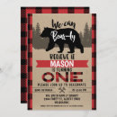 Recherche de lumberjack 1st birthday invitations Bûcheron sauvage