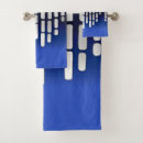 Search for blue and gray bath towels Geometric