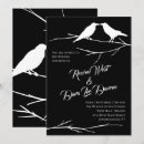 Search for ravens wedding invitations Black