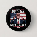 Search for great birthday buttons Donald