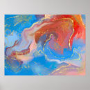 Recherche de alcohol ink posters Blue