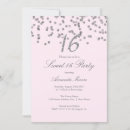 Search for silver confetti invitations Pink