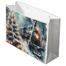 Search for christmas train gift bags Snow