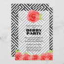 Recherche de derby invitations Roses rouges