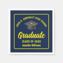Search for navy blue and yellow napkins High school