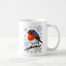 Search for red robin birds mugs Winter