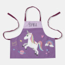 Search for purple unicorn aprons Cute