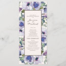 Search for lilac wedding programs Bohemian