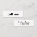 Search for calling business cards Call me