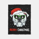 Search for bulldog christmas blankets Cute