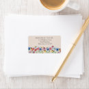 Search for charming labels Bridal shower
