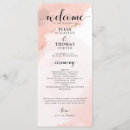 Search for watercolor wedding programs Order of ceremony