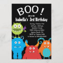 Search for cute monster invitations Colourful
