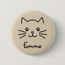 Recherche de chat kawaii badges Rose