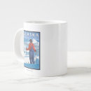 Search for vintage alaska mugs Skier