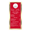 Recherche de rouge cartes publicitaires Beauté