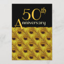Search for peacock anniversary invitations Gold