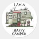 Recherche de vintage camping autocollants Joyeux campeur