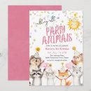 Search for animal birthday invitations Safari animals birthday