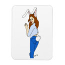 Recherche de lapin magnets Queue