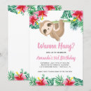 Search for hanging invitations Sloth party