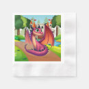 Search for red dragon napkins Whimsical