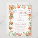 Search for a little peach is on the way invitations Gender neutral