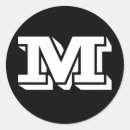 Search for m letter stickers Black