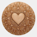 Search for heart mandala stickers Gold