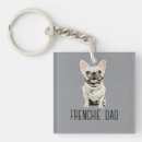 Search for frenchie keychains White