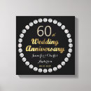 Search for 60th canvas prints Black and gold